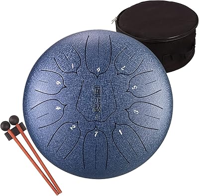 Steel language drum, 11 notes 10 inch, hand drum with bag, music book, mallets and media for yoga, music teaching, zen meditation and birthday gift.. Shop easy, pay less, get it fast — with DIAYTAR Nigeria.