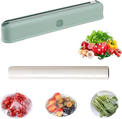 Plastic film distributor with cut-off, food cutter, film distributor/rechargeable film (green).. DIAYTAR NIGERIA: Where affordability meets variety, with thousands of products delivered in less than 8 days.