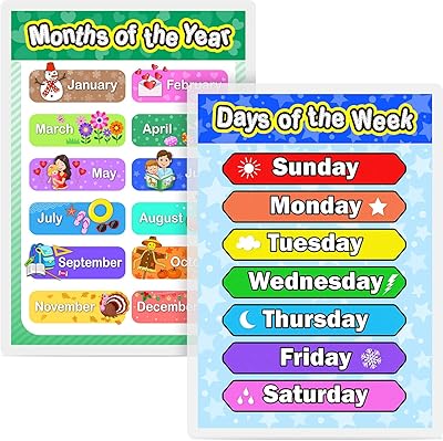 Plasive preschool poster for children and toddlers 2-piece displays fully plasticized days of the.. Discover unbeatable variety on DIAYTAR Nigeria — shop today, delivered this week.