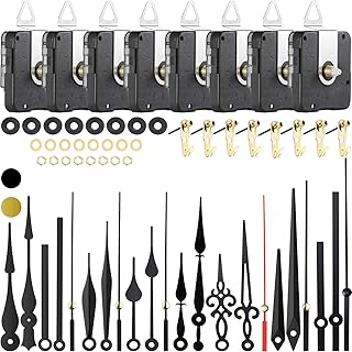 8 parts of long quartz clock clock with 8 different pairs of manual replacement watch repair parts for watch repair.. DIAYTAR NIGERIA makes every purchase count with our affordable prices and reliable 5-8 day shipping.