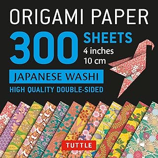 Origami paper - Japanese Washi patterns - 4 inches (10 cm) 300 sheets: Origami Tuttle paper: high quality origami leaves printed with 12 different patterns.. With DIAYTAR Nigeria, you can browse through thousands of items at the best prices. Place your order today and receive it in less than a week.