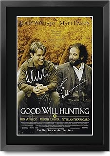 HWC Trading A3 FR Good Will Hunting Film Play Matt Damon Robin Williams Signed Gift A3 Autograph Print Film Print Photo Photo Display.. DIAYTAR Nigeria: Where affordability meets speed and quality.