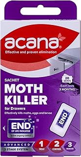 Pack of 20 scented sachets Acana Moth Killer with lavender scent.. Shop with intention at DIAYTAR NIGERIA, offering thousands of products delivered nationwide in days.