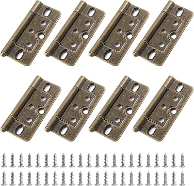 8 pieces ovotoys bronze door hinge without mortise hinges of flat ancient iron wardrobe for cabinet.. Experience the future of online shopping with DIAYTAR NIGERIA's extensive product range and competitive pricing.