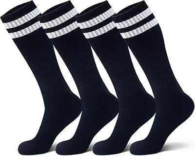 Children's football socks (4-11 years old), high sports socks for young boys and girls.. DIAYTAR NIGERIA: Where shopping dreams come true with budget-friendly prices and nationwide shipping.