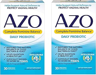 Probiotic Azo Complete Feminine Balance For Women | Clinically proven to help protect skin health | Clinically proven to act in 7 days |.. Your comprehensive marketplace awaits at DIAYTAR NIGERIA with affordable prices and reliable delivery times.