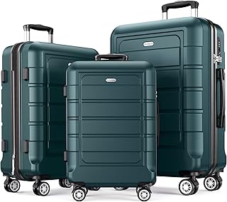 Set of 3 extensible PC + ABS baggage, light and durable rigid shell, TSA lock, double wheels, 20 ", 24", 28.. DIAYTAR NIGERIA brings the marketplace to your screen with affordable products delivered in 5-8 days.
