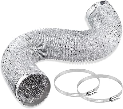 Aeration pipe for dryer - Flexible ventilation pipe in non -isolated aluminum 10 cm (10 cm 3 m) with 2 tightening necklaces.. Order now, relax later — DIAYTAR Nigeria ships in 5 to 8 days.