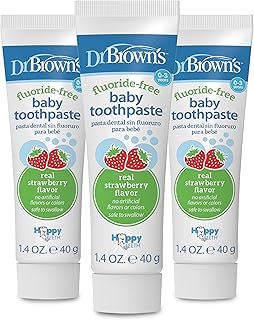 Children's toothpaste dr. Brown's, strawberry flavor that young children love, without fluoride, made in the United States, 0-3 years, 1.4 ounce, 3 packages.. Shop without boundaries at DIAYTAR NIGERIA, offering extensive variety at prices you'll appreciate.