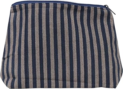 Anatha cotton striped pocket, ecological bag with zipped closure for women, blue.. Nigeria's fastest-growing e-commerce site offers unbeatable prices and delivery within 8 days.