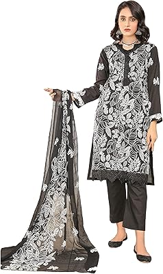 Pakistani Indian dresses Eshedina for women: 3 -piece embroidered cotton set, Eid and Ramadan party clothes.. Your digital shopping companion, DIAYTAR NIGERIA offers exceptional value with delivery in less than 8 days.