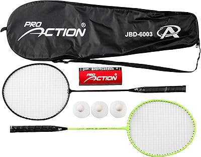 The Badminton Pro Action Deluxe badminton has 2 rackets 3 balls and a bag.. DIAYTAR NIGERIA: Where affordability meets variety, with thousands of products delivered in less than 8 days.