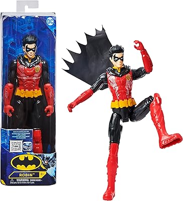 Figurine DC Comics Robin Batman 12 inches (Red/Black Costume), children's toys for boys from 3 years old.. Discover the perfect shopping balance at DIAYTAR NIGERIA with competitive prices and prompt delivery.
