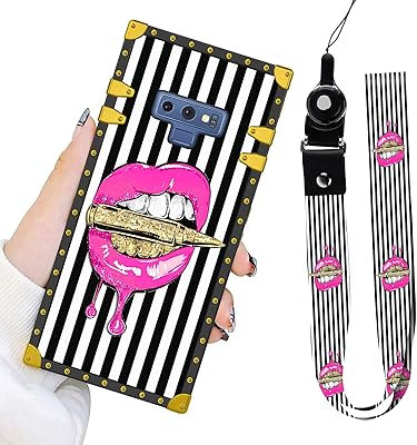Bonoma shell for Samsung Galaxy Note 9, Flexible Elegant luxury antichoc tpu rear shell with pink lip strap for galaxy note 9 2018.. Discover endless possibilities with DIAYTAR NIGERIA's comprehensive catalog and reliable delivery service.