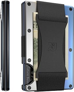 Original wallet with RFID Titanium for men's blocking - Belt Saltarm belt in burned titanium | Simple RFID wallet, fine wallet, metal.. The future of online shopping in Nigeria is here — welcome to DIAYTAR.