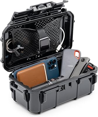 Waterproof protective case Evergreen 57 DRY Box - Travel safety/Military specifications/Made in the United States - for cameras, phones, ammunition boxes, campsite, hiking, boating, water sports, knives and survival (black).. Experience hassle-free shopping with DIAYTAR NIGERIA's user-friendly platform and prompt delivery service.