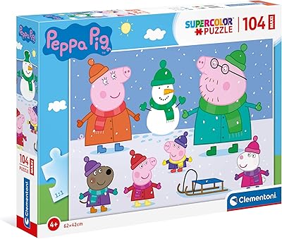 Clementoni 23752, construction toy Peppa Pig Super Color for children - 104 pieces, 4 and over.. DIAYTAR NIGERIA promises affordability and variety with every purchase, delivered in 5-8 days.