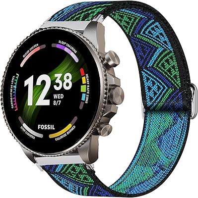 Compatible with the Fossil Gen 6 bracelet, Rubber bracelet adjustable in Nylon Lamshaw Compatible with the Fossil Gen 6 42 mm/44 mm smart watch.. Discover endless shopping possibilities at DIAYTAR NIGERIA, with budget-friendly prices and reliable delivery.