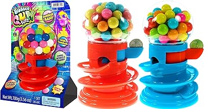 Gum machine game games in a ja-r spiral (2 gum ball machines) Bank of classic plastic parts without danger for children Automatic Distributor of toy Distributor of candy and chewing gum. Vintage classic games. Party gift. Plus 6715-2S sticker.. Your go-to destination for affordable online shopping, DIAYTAR NIGERIA delivers in under 8 days.