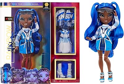 Rainbow High Coco Vanderbalt - Cobalt Blue Mannequin Doll 2 Outfits designed to be mixed and matching with accessories, excellent gift for children from 6 to 12 years old and collectors.. Shop with confidence on DIAYTAR Nigeria — quality products and timely delivery.