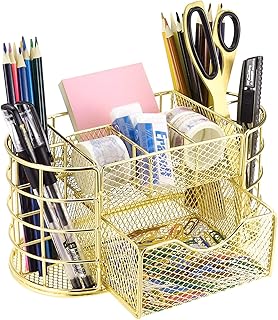 Storage basket for Maxbrothers office supplies, organizer of office accessories for the house (gold).. Shop like never before with DIAYTAR NIGERIA's comprehensive marketplace and budget-friendly shipping.