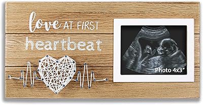 V -Lite gifts for new mothers - Pregnancy announcement ideas for baby room decoration - Photo frame for LOVE at First Heartbeat for standard ultrasonic photos, 4 x 3 inch size.. Experience the ultimate in shopping convenience with DIAYTAR NIGERIA's vast catalog and 5-8 day delivery.