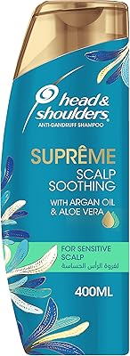 Supreme antipellicular shampoo Head & Shoulders with argan oil and aloe vera to soothe sensitive scalp, 400 ml.. DIAYTAR NIGERIA: Connecting Nigerians with their needs through our affordable and diverse marketplace.