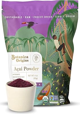 Botanica acai powder, 4 oz | Lyophilized | Biological | vintage | gluten -free | Vegans, keto and paleo.. Shop without boundaries at DIAYTAR NIGERIA, offering extensive variety at prices you'll appreciate.