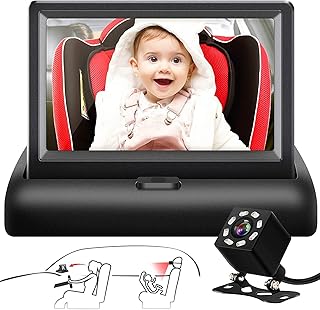 Car Mirror for Baby Scherner, 4.3 -inch HD night vision function, safety mirror for car seat, surveillance mirror with crystalline views, intended for baby, easily monitors baby movements.. DIAYTAR NIGERIA: Where every shopping need is met with affordable prices and timely delivery.