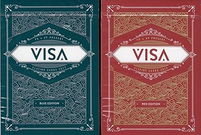 Playing cards Visa USPCC Poker in limited edition (blue/red - 2 games).. Experience DIAYTAR NIGERIA, where extensive product variety meets pocket-friendly prices and reliable delivery.