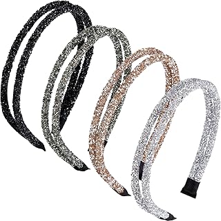 4 pieces hoop of hair in rhinestones, double -sided headband imitation crystal diamond, delicate headband for women girls hair accessories.. No stress, no delays — DIAYTAR Nigeria is your trusted shopping partner.