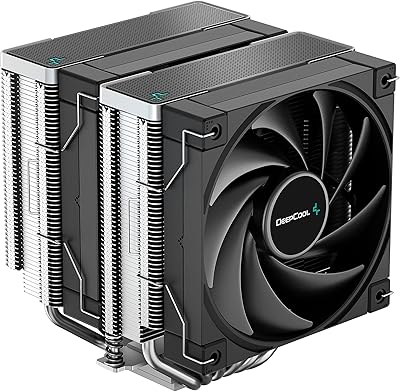 High performance processor cooler Deep Cool AK620, Double Tour design, 2 Fluid dynamic roller fans of 120 mm, 6 copper capper, thermal dissipation of 260 W.. DIAYTAR NIGERIA: Where shopping meets satisfaction with affordable prices and reliable 5-8 day shipping.