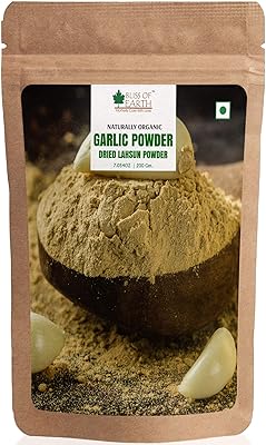 Bliss of Earth 200 g naturally dried organic garlic powder for cooking.. Discover why thousands choose DIAYTAR NIGERIA for affordable products delivered in less than a week.