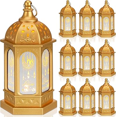MOFISH LANTERNE RAMADAN, EID MUBARAK candle lantern, LANTERNE A CANGIE DESIGN DORÉE, LANTERNES WITH CANGIE Hanging for Ramadan decorations, Wedding Decorations, Table Center (6pcs).. Discover the perfect shopping balance at DIAYTAR NIGERIA with competitive prices and prompt delivery.
