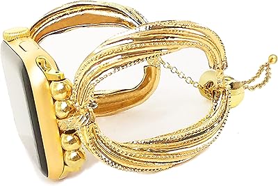 Golden metal bracelet compatible with Apple Watch Band 38 mm 40 mm 41 mm Boho Dressy Women Bracelet Iwatch Bands Serie 8/7/6/5/4/3/1/1/Se.. Shop across boundaries with DIAYTAR NIGERIA's comprehensive catalog delivered nationwide at budget rates.