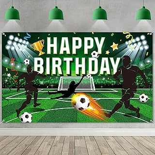 Football festive decorations, Football Birthday Birthday Background, Football field photo for birthday party and photo cabin for boys and children, 5.9 x 3.6 feet.. Discover a world of affordable shopping with DIAYTAR NIGERIA's vast marketplace delivered to you in days.