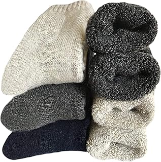 Thick fleece socks for men - comfortable, soft and hot winter socks (3/5 package), multicolored, one size 7-12.. DIAYTAR NIGERIA makes luxury accessible with our affordable prices and dependable delivery service.