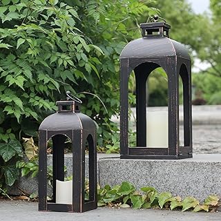Luxury exterior decoration lantern Decorky Lot of 2 metal candle lanterns.. Nigeria's favorite online shopping platform, DIAYTAR offers unbeatable prices and delivery within a week.