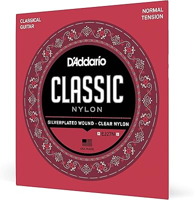 Addario guitar strings - Classic nylon guitar strings - classic EJ27N guitar strings - Silver plated envelope, nylon nucleus, triple transparent nylon - Regular tension, 1 package.. Shop the future with DIAYTAR NIGERIA - thousands of products, unbeatable prices, delivery within a week.
