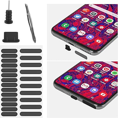 Tardy dust kit, USB Type C USB Type C Anti-dust X5, X5 headphone jack, Anti-dust adhesive sticker X2, Samsung Galaxy S21 S21+, 20 S20, S10 S10E S10+, S9 S9+, S8 S8+Set Dust-Resistant.. DIAYTAR NIGERIA: Bringing quality products to every Nigerian home at prices everyone can afford.