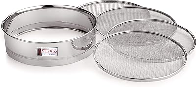 Set of 5 interchangeable dietary trees 4 in 1 in stainless steel Bharat Chalni Bharat Atta Chalni Jali Chani Ata Maida by Tiara.. Looking for trendy fashion, home essentials, or electronics? DIAYTAR Nigeria has it all and delivers within days, not weeks.