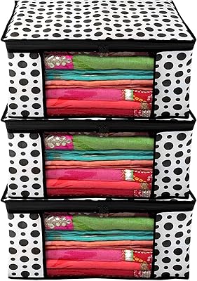 Cooper Industries Sari Cover in non -woven polka dots for cabinet with transparent window, XL size, black and white, 3 rooms.. Shop across categories at DIAYTAR NIGERIA and enjoy budget-friendly nationwide shipping in 5-8 days.