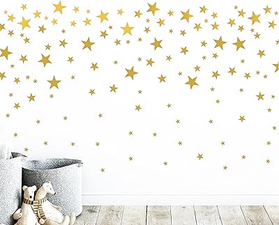 Golden stars wall sticker for children's bedroom decoration... DIAYTAR NIGERIA: Where quality meets affordability, with thousands of products delivered in less than 8 days.