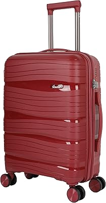 Rigid luggage unisex light polypropylene with 4 double wheels with KH1025 code lock, burgundy, 20 -inch hand luggage, handbag.. Shop across categories with ease at DIAYTAR NIGERIA, delivering affordability within the week.