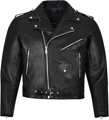Brando leather motorcycle jacket for men 100% cow.. DIAYTAR NIGERIA provides endless shopping possibilities with affordable prices and prompt delivery service.