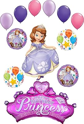 Sofia the First Party Supplies Decoration Kit Bouquet of Balons D'Inconne Princess with stones.. DIAYTAR NIGERIA brings affordable shopping solutions to every corner of Nigeria in just 5-8 days.