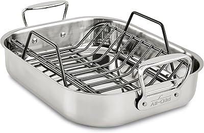 All-Clad stainless steel non-stick grid, 11 "x 14", silver.. Shop the smart way with DIAYTAR Nigeria — fast delivery, affordable everything.
