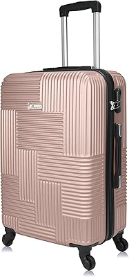 Rigid Roller Roller Bag Unisex Senator Light with 4 casters - KH110 | Made of abs, pink gold, 24 -inch hold baggage.. DIAYTAR NIGERIA brings affordable products to every doorstep with our reliable 5-8 day shipping.