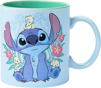 Silver Buffalo Disney Lilo & Stitch Duck Rose Ceramic Ceramic Cup, 21 oz.. Your complete shopping solution, DIAYTAR NIGERIA delivers variety and value within the week.