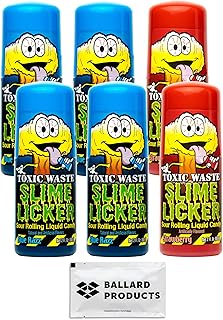 Variety of toxic waste Slime Licker Pack of 6 - 2 Sour Lime Lickers candy flavors - 4 Blue Razz tubes and 2 Strawberry tubes - Bundle with Ballard Productstowelet.. Experience DIAYTAR NIGERIA, where extensive product variety meets pocket-friendly prices and reliable delivery.